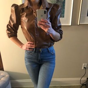 Leather top